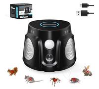 outsweat Ultrasons Souris et Rats, 3 Modes Ultrason Chauve Souris Plug in avec 9 Lumières Stroboscopiques, 360° & 200 M² Anti Souris Ultrason Anti Rongeurs pour Rongeurs Araignée Cafard