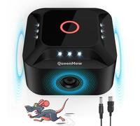 outsweat Ultrasons Souris et Rats 360°, 3 Modes Répulsif Souris Brancher avec 12 Lumières Stroboscopiques, 300 M² Large Portée Ultrasons Anti Rongeurs pour Souris Rat Araignée Moth Fourmi