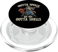 Outta Spells But Not Outta Shells - Humour Wizard Gun PopSockets PopGrip pour MagSafe