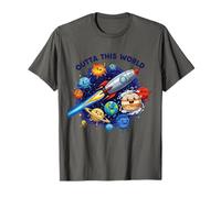 Outta This World. Cute Planet Space Lover, Astronaute Galaxy T-Shirt