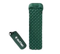 Outtec Matelas Gonflable 1 Place 195x55 cm avec Oreiller, Matelas Pliable 1 Personne Ultraléger, Résistant à l'eau Tapis de Camping de 5 cm d'épaisseur pour Voyage, Trekking, Randonnée, Green