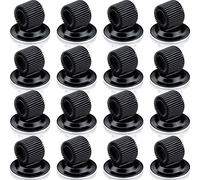 Outus - Clips de Porte-Stylo en Acier au Manganèse Organisateur de Crayon Stylo Auto-Adhésif avec Boucle à Ressort Réglable pour Réfrigérateur Tableau d'Effacement (Noir, 16 Pièces)