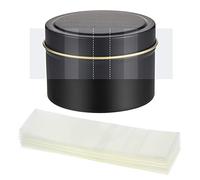 Outus Lot de 500 Bandes thermorétractables Transparentes perforées pour Bouteille d'huile Essentielle, Compte-Gouttes et Bouchon de Bouteille à essai (11,4 x 2,8 cm, diamètre 6,3 à 6,9 cm)