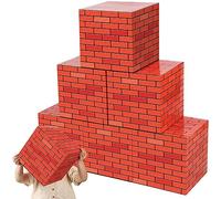 Outus Lot de 6 boîtes à briques de jeux vidéo 30 x 30 cm pour décorations de fête sur le thème de la bande dessinée