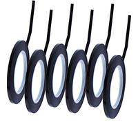 Outus Lot de 6 rubans adhésifs de 3 mm de large pour tableau blanc - Noir