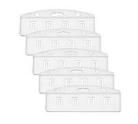 outus moitié Carte Badge, horizontale, rigide en plastique givré, Lot de 5
