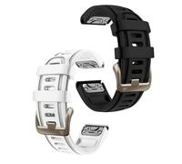 OUTVI Bracelet de montre 20 mm à ajustement rapide pour Garmin Fenix 5S 6S 7S Pro Solar Silicone 20 bracelets de rechange avec boucle dorée clair pour Garmin Epix Pro Gen 2 42 mm Descent Mk2s/3 Short