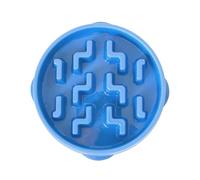 Outward Hound Fun Feeder Slo Bowl - Slow Feeder Dog Bowl - No Bloat - No Choke - Large - Blue