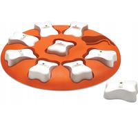 Outward Hound Jeu de stratégie pour chiens Nina Ottosson Dog Smart Orange Blanc