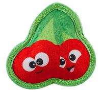 Outward Hound Tough Skinz Jouet couineur Durable pour Chien avec Deux Couches résistantes, Cerises, Rouge, Taille S