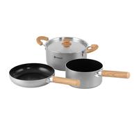 Outwell - Feast keramisches Topfset M - Popote - Pfanne Ø 14,5 cm / Topf Ø 14 & - black & grey