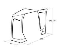 Outwell - Mid/Tall Connection Park PowerAir - Auvent camping-car - green