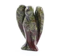 Ouubuuy Ange Gardien Figurine Pierre Naturelle Statue Ange Cristal Méditation Yoga Decoration 4cm