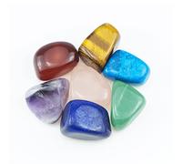 Ouubuuy Lot de 7 Chakra Pierre Naturelles Cristaux de Guérison Kit Debutant Lithotherapie pour Guérison Méditation Cadeau Spirituel (7 Chakra)