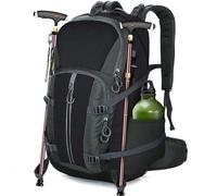 OUUTMEE 40L Sac à Dos de Randonnée Imperméable pour Hommes et Femmes, sac à dos Trekking Ultra Léger, Sac à dos Voyage pour Camping, Randonnée, Escalade, Voyage et Alpinisme (Noir)