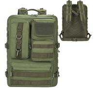 OUUTMEE 50L Sac à Dos Tactique Militaire avec Système Molle, 2,4 Fois Plus Résistant, Sac d'Assaut Militaire Grande Capacité et Imperméable, Sac à Dos Militaire pour Randonnée, Camping, Vert Armée