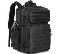 OUUTMEE Sac à dos tactique en nylon 900D 40 l Sac à dos de chasse Sac à dos de survie en plein air, Noir , 28 x 30 x 50 cm