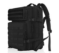 OUUTMEE Sac à dos tactique militaire, grande capacité, sac à dos militaire Army Assault, sac à dos de jour, 35 L, noir