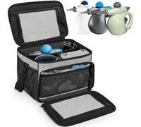 OUUTMEE Sac de transport compatible avec nettoyeur vapeur Bissell SteamShot 39N7V/39N7A, compartiments réglables, sac de rangement pour nettoyeur vapeur, sac de voyage avec poches supplémentaires pour