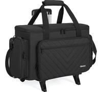 OUUTMEE Sac Machine à Coudre avec Panneau de Support Inférieur, Sac à Trolley de Machine à Coudre,Sac à Couture adapté à la Plupart des Tailles Standard Singer,Brother