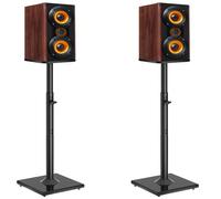 OUUTMEE Supports d'Enceinte Universel 1 Paire, Pieds d'Enceintes Réglable en Hauteur avec Gestion des Câbles Jusqu'à 10KG, Supports pour Enceintes de Sol Compatibles avec Enceintes Bose, JBL, Klipsch