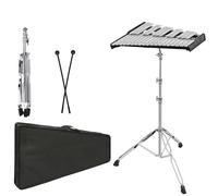 OUUTMEE Xylophone 32 notes, glockenspiel, barres en aluminium avec 2 maillets, support avec étui de rangement, spectacle, concert, présentation, concours d'art scolaire