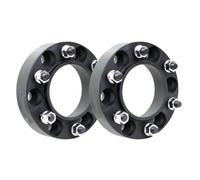 OUVECR Adaptateur D'entretoise Roue pour Mazda BT 50 2009-2019 | Adaptateur D'entretoises Roue 6 Écrous, 30/35/38mm PCD 6x139.7 CB 93.1mm M12x1.5(2Pcs Black 35mm)