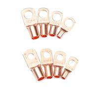 Ouvert Baril Fil À Sertir Connecteur OT Connecteur de fil d'anneau de cosse en cuivre, 10/25/50/100 pièces, nu SC6-6 SC6-8 SC10-6 SC10-8 SC16-6 SC16-8 SC25-6(SC16-10,25pcs)