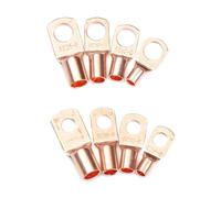 Ouvert Baril Fil À Sertir Connecteur OT Connecteurs de fil à anneau de cosse en cuivre, 10/25/50/100 pièces, câble nu SC6-6 SC6-8 SC10-6 SC10-8 SC16-6 SC25-6(SC6-6,100pcs)