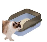 OUVERT LITTERIE - LITTERIE SPACIEUX ET FACILE À CLATER LE CHAT | Litter Ouverte Non Couverte Pour Les Chats | Conception Durable Et Simple Pour Un Accès Facile | Box À Litière Idéale Pour Les Chats Et