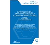Ouverture commerciale, transformations structurelles et croissance économique en Afrique - Maurice Catin - L'harmattan - broché - Etude