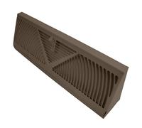 Ouverture d'aération de 45,7 cm en acier haute résistance avec courants circulaires Régulateur d'air réglable Plaque de nettoyage amovible pour la maison Plaque amovible Ventilation du sol en acier