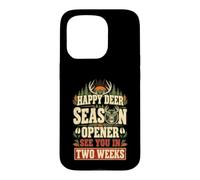 Ouverture de la Saison de Happy Deer : Funny Hunting Hunter Coque pour iPhone 15 Pro