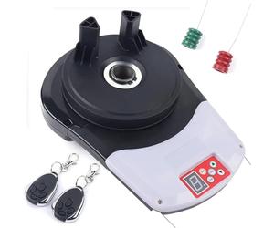 Ouverture de Porte à Rouleaux Silencieux 800N Force de Levage w/2 télécommandes, Inverse de sécurité Automatique pour Volets en Acier, Installation de Bricolage pour Garage Yard clôture Porte jusqu'à