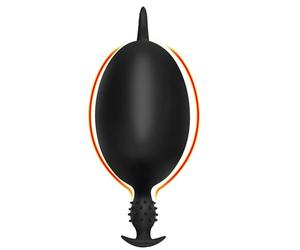 Ouverture haute-élastique gonflable améliorée unique de plénitude en silicone, conception texturée douce avec base discrète +Y8