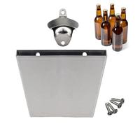 Ouvre-bière mural - ergonomique pour économiser de l'espace | Décapsuleur magnétique mural | Pour homme, papa, maison, cuisine, appartement, restaurant, ferme, pendaison de crémaillère