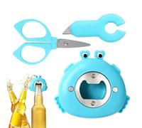 Ouvre-Bocal 4 En 1 Avec Ciseaux Crabe Rigolo Gadget De Cuisine Portable