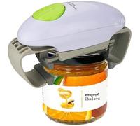 Ouvre-bocal électrique - One Touch - Automatique - One Touch - Blanc - 10x6x19 cm - Acrylonitrile butadiène styrène