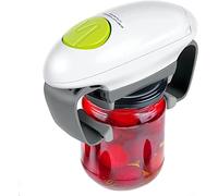 Ouvre-bocal électrique One Touch - Décapsuleur automatique puissant pour les mains faibles et les personnes âgées souffrant d'arthrite - Pour presque tous les bocaux