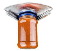 Ouvre-bocal en acier inoxydable, ouvre-boîte sous comptoir, gadget de cuisine compact, ouvre-main, prise en main facile pour les mains faibles, les personnes âgées, les chefs, 15 x 15 x 1 cm