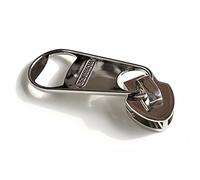 Ouvre-bocal en forme de fermeture éclair unique et brillant, ouvre-boîte en alliage de zinc avec autocollant de réfrigérateur, ouvre-bière en métal de qualité supérieure pour