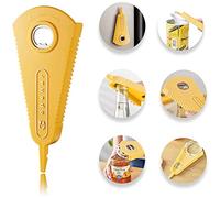 Ouvre Bocal Manuel 3 en 1 Multifonction Ouvre Bouteille de Bière Ouvre Boite Outil de Cuisine Conception Magnétique pour Les Mains Faibles Personnes âgées et Patients d'arthrite Jaune