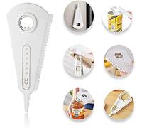 Ouvre Bocal Manuel 3 en 1 Multifonction Ouvre Bouteille de Bière Ouvre Boite Outil de Cuisine Conception Magnétique pour Les Mains Faibles Personnes âgées et Patients d'arthrite Blanc