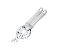 Fackelmann 49280 ouvre bouteille multifonction, ouvre bocaux, ouvre bocal, ouvre canette, ouvre bocal manuel, ouvre bouteille plastique, Acier chromé, Plastique, 27 cm