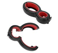 Ouvre-bocal multiple 6 en 1, 2 pièces, ouvre-bocal senior avec pince en silicone, outil multifonctionnel réglable, 5,7 x 2,6 pouces