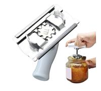 Ouvre-bocal - Ouvre-couvercle manuel en acier inoxydable - Ouvre-bocal de cuisine pour personnes âgées et mains de réveil - Poignée en acier inoxydable durable pour bouteilles de soda, boissons