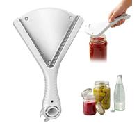 Ouvre-bocal pour main faible, décapsuleur multifonction avec prise en main ergonomique, gadget de cuisine facile à ouvrir pour personnes âgées et à faible force de la main (blanc)