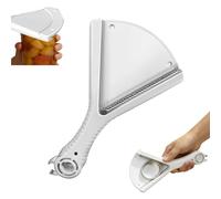 Ouvre-bocal pour mains faibles, décapsuleur multifonction avec prise en main ergonomique, ouvre-couvercle facile pour les personnes âgées et à faible force de main (blanc)