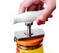 Ouvre-bocal pour mains faibles - Décapsuleur multifonction | Poignée réglable qui s'adapte à toutes les tailles de couvercle, cadre en acier inoxydable, design ergonomique, outil de cuisine pour
