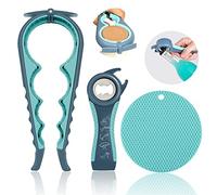 Ouvre-bocal pour mains faibles, personnes âgées souffrant d'arthrite, décapsuleur multifonction 5 en 1 pour mains arthritiques avec tampon en caoutchouc antidérapant